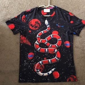 gucci space snake t shirt